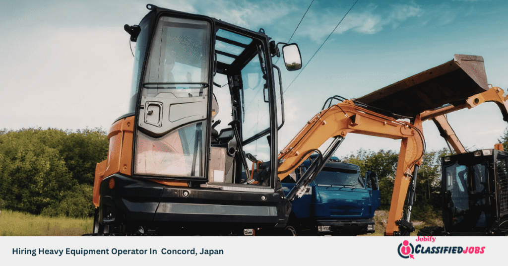 Hiring Heavy Equipment Operator In Concord, Japan